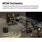 LG – 5.1.1-Channel S70TR Home Theater Soundbar with Wireless Subwoofer and Rear Speakers, Dolby Atmos, WOW Orchestra – Black