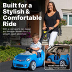 Step2 Whisper Ride II Ride On Push Toy Car, Pink – Ride On Car with Included Seat Belt, Easy Storage and Transport, Makes a Great Stroller Alternative