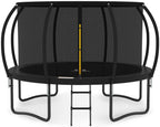 JUMPZYLLA 8FT Trampoline Outdoor with Enclosure for Kids