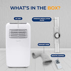 SereneLife 3-in-1 Portable Air Conditioner with Dehumidifier