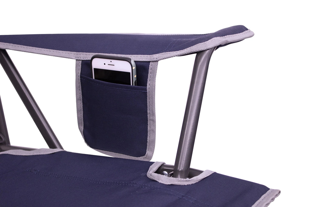 GCI Outdoor Comfort Pro Rocker Foldable Rocking Camp Chair, Indigo