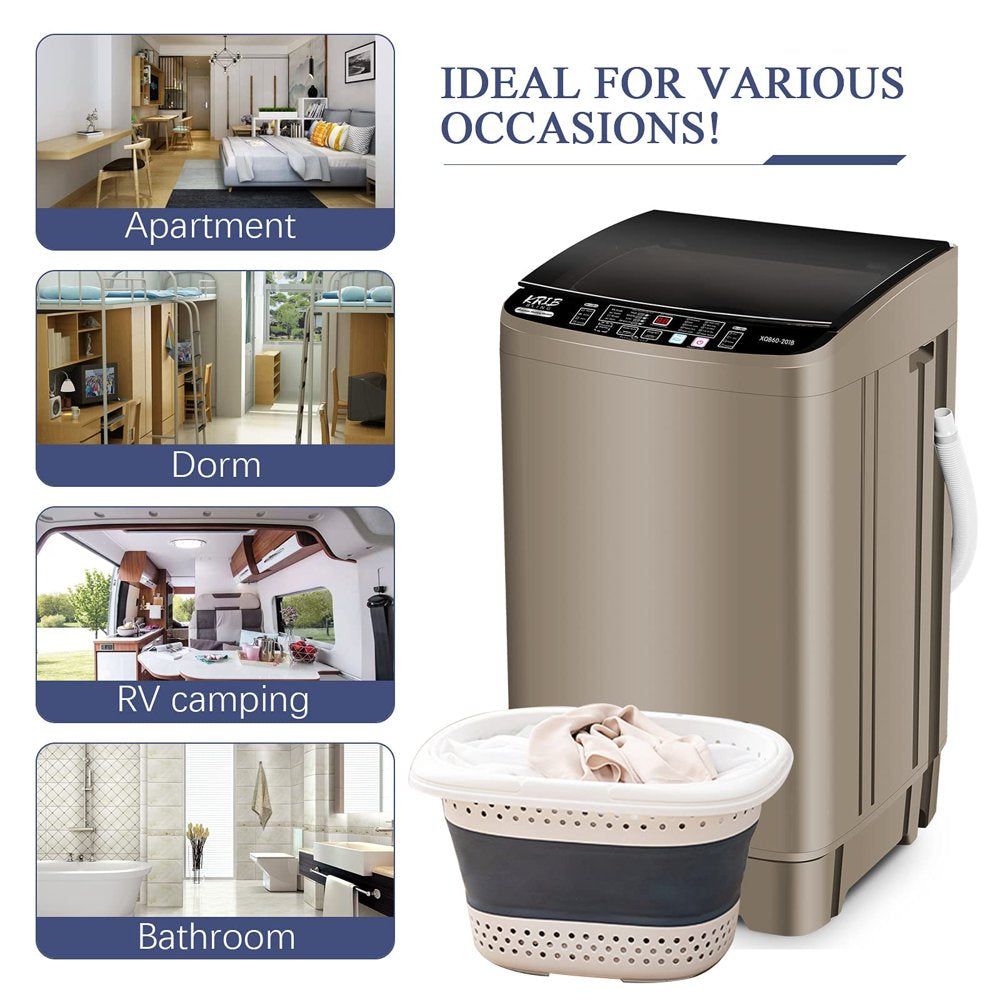 Portable Washing Machine, 17.7 Lbs Large Capacity Full Automatic Washing Machine