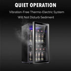 Antarctic Star 26 Bottle 130 Can Wine Cooler/Cabinet Beverage Refrigerator Mini Wine Cellar