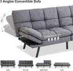 Futon Sofa Bed, Memory Foam Sofa Bed Couch
