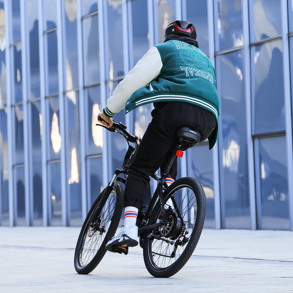 Adult Electric Bike, 350W BAFANG Motor (500W Peak), 4A 3H Fast Charging, 468Wh Li-Ion Battery, 21 Speed Gears, Air Saddle, 45 Miles 20 MPH 26" Mountain Bike Electric Bike