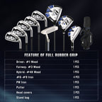 MaxKare Complete Golf Clubs Set Golf Men'S Regular 13-Piece