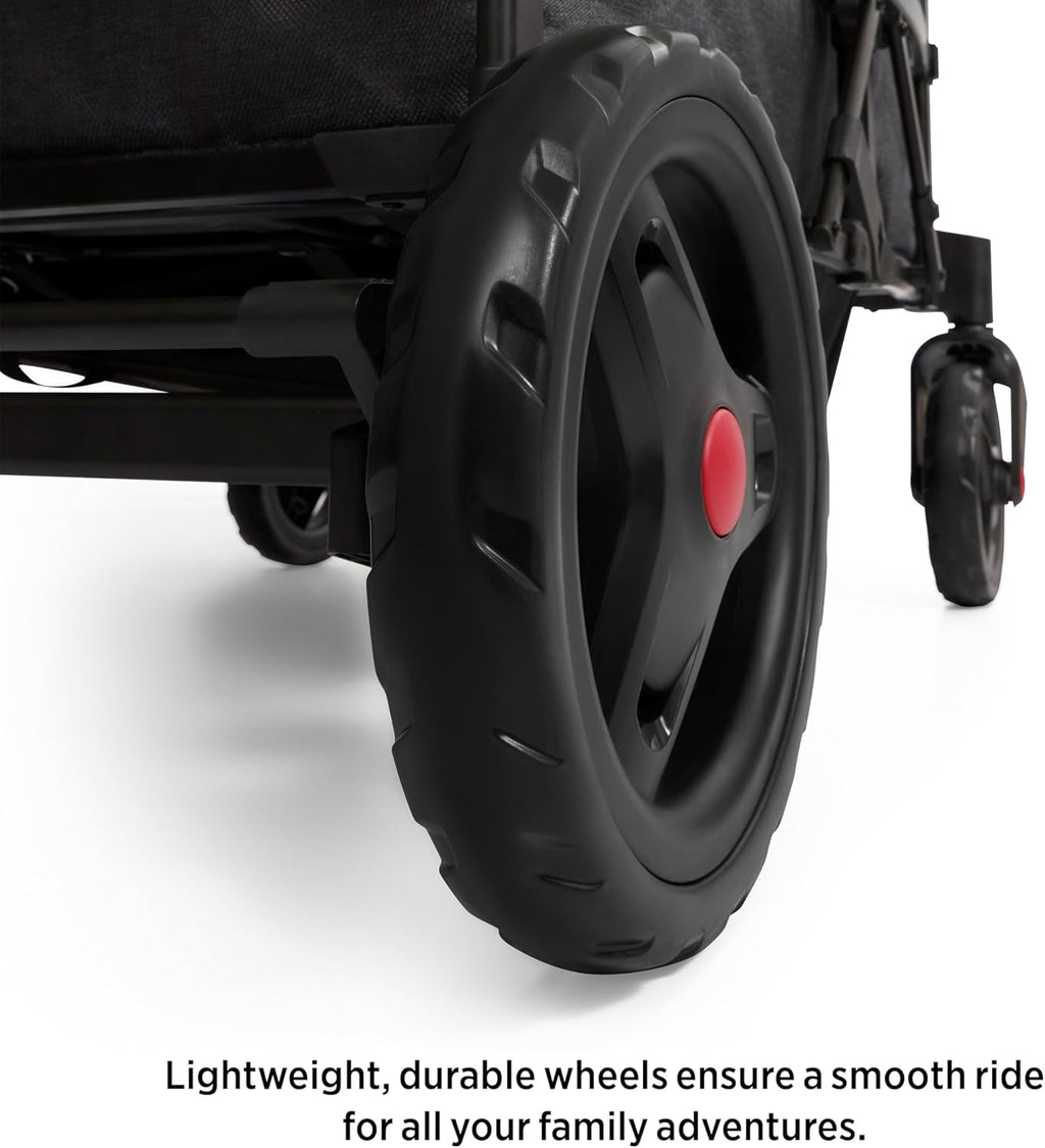 Stroller Wagon, 4 Seater Wagon Stroller for Kids with Low Sides, Baby Stroller Wagon, Quad Stroller