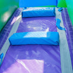 HeroKiddo 16’ Purple Tropical Lightweight Premium Commercial Grade Water Slide Inflatable with Attached Pool for Kids and Adults (with Blower), Wet Dry Use, Summer Fun