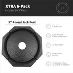 SnapPad Xtra 9" RV Round Leveling Jack Pads 6-Pack