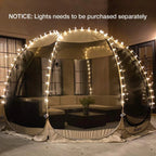 Alvantor Screen House Gazebo, 6-10-15 Person Pop Up Igloo Screened Canopy Tent with Mosquito Netting Sides, Instant UV Resistant Sun Shelter for Garden, Patio, Backyard