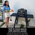 OG701 7-in-1 Outdoor Electric Grill & Smoker - Grill, BBQ, Air Fry, Bake, Roast, Dehydrate & Broil - Uses Woodfire Pellets - Portable & Weather Resistant