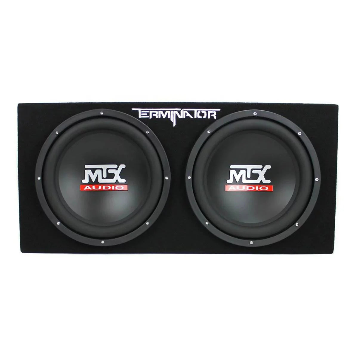 MTX TNE212D 12" Subwoofer (2 Pack) + Monoblock Amplifier (2 Pack) + Amp Wire Kit