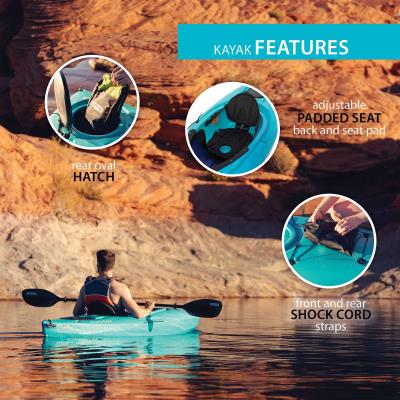 Lifetime Guster 100 Sit-In Kayak (2-Pack) 457