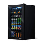 Beverage Refrigerator Cooler | 126 Cans Free Standing with Right Hinge Glass Door | Mini Fridge Beverage Organizer Perfect For Beer, Wine, Soda, And Cooler Drinks