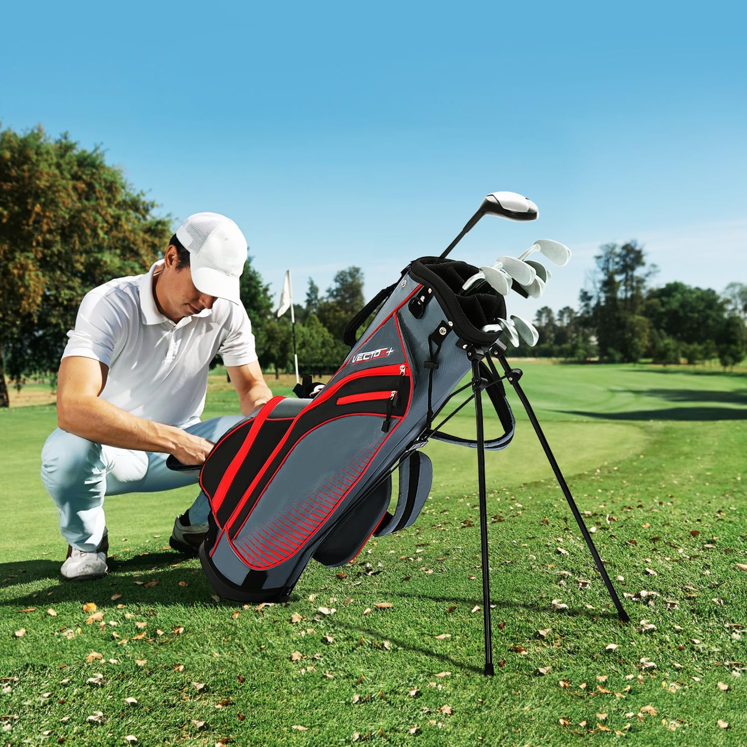 XDriveMax 8 Pieces Complete Mens Golf Club Set