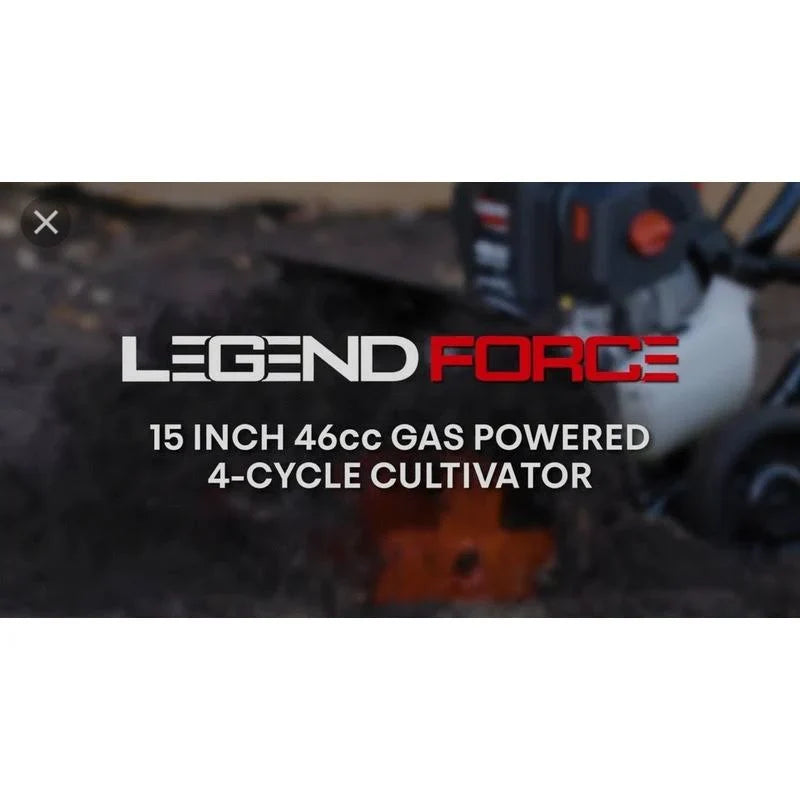 Legend Force A063001 15 in. 46 CC Gas Powered 4-Cycle Gas Cultivator