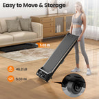 CoolHut Walking Pad, Under Desk Treadmill, 4-in-1 Home/Office Treadmill, No Installation, Low Noise, LED Display, 265 lb. Capacity with Remote Control