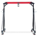 Garvee 1 Ton Adjustable Gantry Crane, 2200 lbs Capacity, Height Adjustable 96.5"-143.7", Portable Hoist for Factory, Construction, Warehouse, Auto Repair