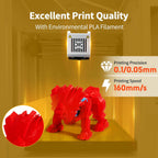 AOSEED 3D Printer for Kids and Beginners, Fully Assembled High-Speed 3D Printer