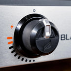 Blackstone 1666 22” Tabletop Griddle with Stainless Steel Faceplate, Powder Coated Steel, Black
