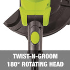 Sun Joe 24V Cordless String Trimmer, 12-Inch, Multi-Angle Head, 4.0-Ah Battery & Charger Included