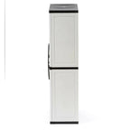 HDX Gray Plastic Freestanding Garage Cabinet, 35′′W x 71′′H x 18′′D, with Adjustable Shelves and Lockable Doors
