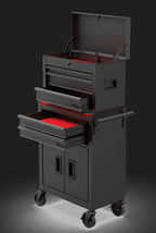 Hyper Tough 20′′ Heavy Duty Steel Tool Chest, 400 lbs Capacity, Black, 5,820 cu. in. Storage, Ball-Bearing Slides