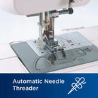 Brother Sewing and Quilting Machine, Computerized, 165 Built-in Stitches, LCD Display, Wide Table, 8 Included Presser Feet, White, 20x12x17