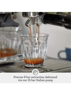 Breville Barista Express BES870XL Espresso Machine, Brushed Stainless Steel, Manual, Built-in Grinder, 67 oz Water Tank