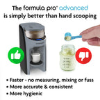 Baby Brezza Formula Pro Advanced Dispenser, Automatic Warm Formula Maker, BPA-Free, White