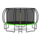 Jumpzylla 16FT Trampoline with Enclosure & Double Color Pad, ASTM Certified, 4-Leg Stability