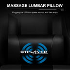 GTPLAYER Gaming Chair, Computer Chair with Footrest and Lumbar Support, Height Adjustable Game Chair with 360  -Swivel Seat and Headrest and for Office or Gaming (White)