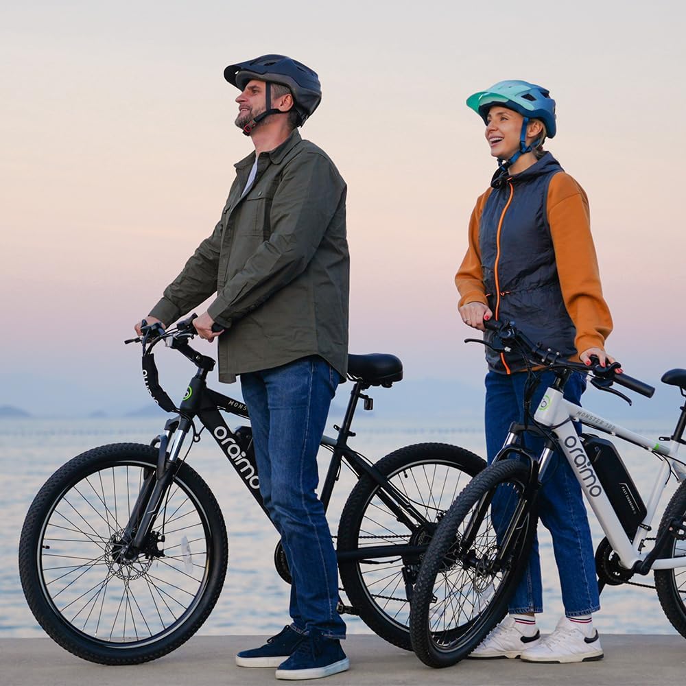 Adult Electric Bike, 350W BAFANG Motor (500W Peak), 4A 3H Fast Charging, 468Wh Li-Ion Battery, 21 Speed Gears, Air Saddle, 45 Miles 20 MPH 26" Mountain Bike Electric Bike