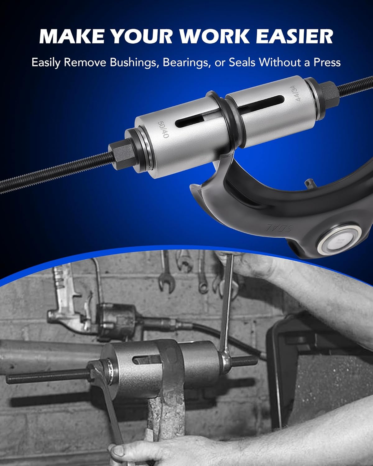 Orion Motor Tech Bushing Press Kit, 27pc Pull and Press Sleeve Kit