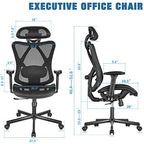 SUNNOW Ergonomic Office Chair, Mesh Computer Desk Chair , High Back Executive Task Chair