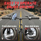 T1 Electric Bike for Adults 1200W Motor, 31MPH, 48V 20AH Folding E-Bike,16 * 3" Tire Mountain Snow Bike LED Display 330lbs Load Capacity - Tomofree Black