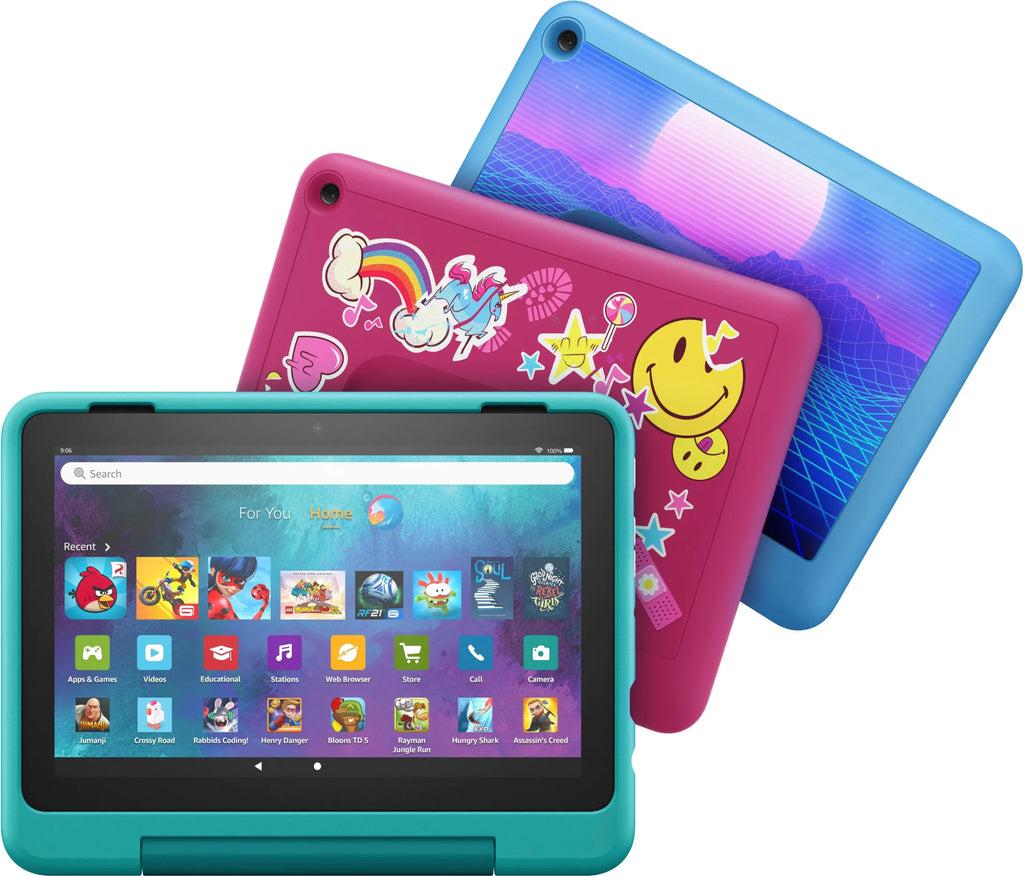 Fire HD 8 Kids Pro ages 6-12 (2022) 8′′ HD tablet with Wi-Fi 32 GB – Cyber Sky