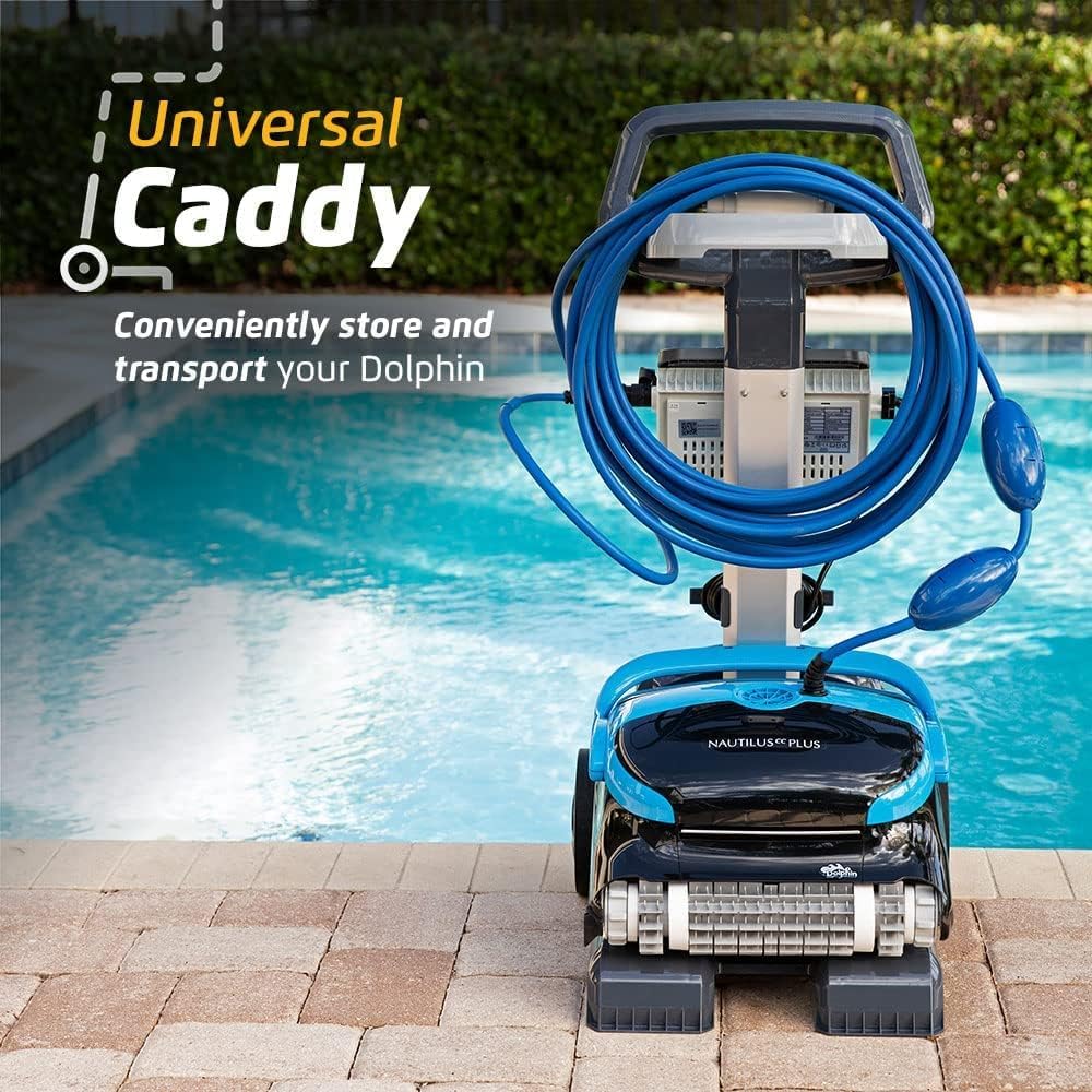 Dolphin Nautilus CC Plus Wi-Fi Automatic Robotic Pool Vacuum Cleaner, Always Cleaning, Never Charging, with Wall Climbing Scrubber Brush, Ideal for In-Ground Pools up to 50 FT in Length