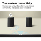 LG – 5.1.1-Channel S70TR Home Theater Soundbar with Wireless Subwoofer and Rear Speakers, Dolby Atmos, WOW Orchestra – Black
