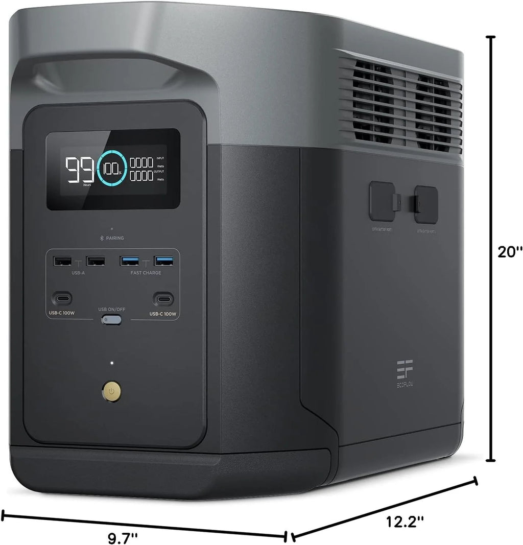 Portable Power Station Delta 2 Max – 2400W Solar Generator