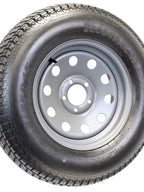 Trailer Tire On Rim ST205/75D15 F78-15 205/75-15 LRC 5 Lug Wheel Silver Mod
