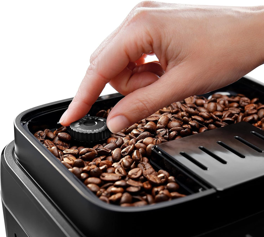 De'Longhi Magnifica Evo ECAM 292.81.B Volautomatische koffiemachine met LatteCrema melksysteem, 7 directe selectieknoppen voor cappuccino, espresso en andere koffiespecialiteiten, 2-kops functie, zwart