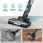 INSE Cordless Vacuum Cleaner, 6-in-1 Lightweight Stick with 20000PA Suction, LED Brush, 1.2L Dustbin, for Carpet & Hard Floor