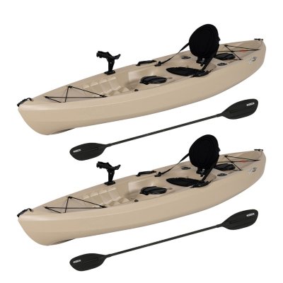 Lifetime 10′ Tamarack Angler Kayak, 2 Pack With Paddles