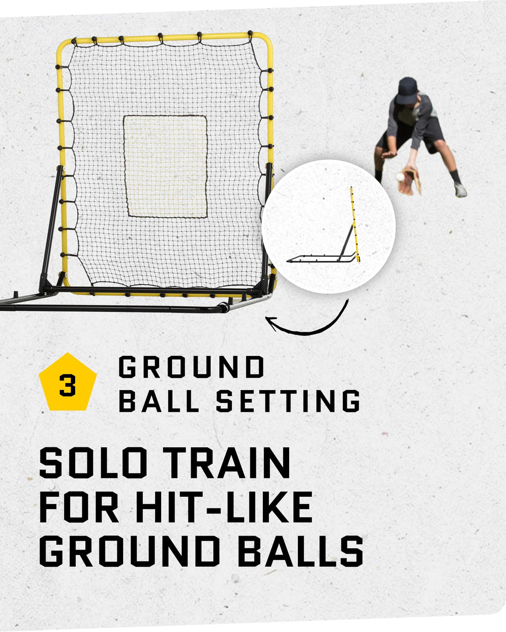 SKLZ Fielding Trainer with Line Drive & Fly Ball Return Settings