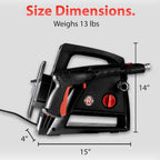 Electric Pressure Washer 2.0, Powerful 1.4 GPM 2000 PSI Car Pressure Washer Sprayer, Snub Nose & Tip Attachment, Use,Car Soap, Patio Boat RV Motorcycle Car Garage Deck Adam's Polishes
