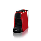 Nespresso Essenza Mini Original Espresso Machine Bundle with Aeroccino Milk Frother by De'Longhi, Red