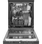 GE 24 Stainless Steel Portable Dishwasher With Sanitize Cycle