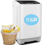 20Lbs Portable Washing Machine Nictemaw Portable Washer, 2.8 Cu.ft Washer and Dryer Combo with Drain Pump, 10 Programs 8 Water Level Compact Laundry Washer for Home, Apartment, RV, Dorms