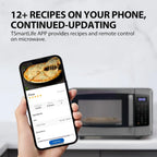 TOSHIBA 4-in-1 ML-EC42P(SS) Countertop Microwave Oven, Smart Sensor, Convection, Air Fryer Combo, Mute Function, Position Memory 13.6" Turntable, 1.5 Cu Ft, 1000W, Silver